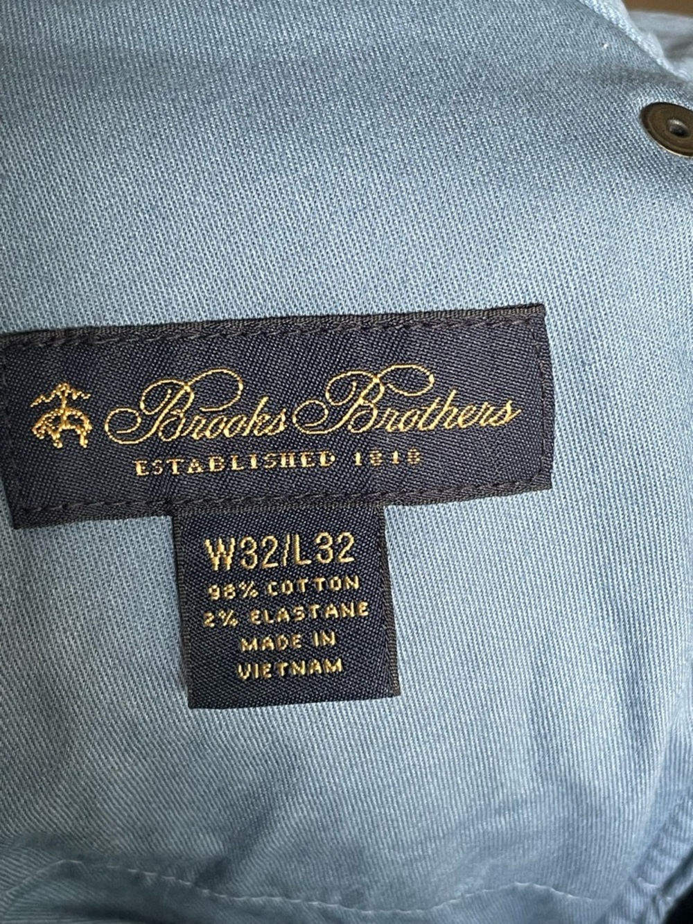 Brooks Brothers Men’s 32x32 Powder Blue Lightweight Advantage Chino Pants - Picture 4 of 9